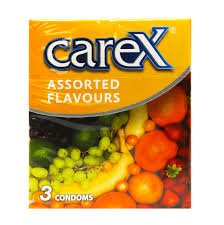 Carex- Assorted Flavour 3 Condomes